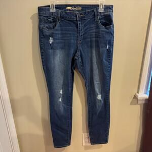 Old Navy Rockstar Dark Wash Skinny Jeans Size 14